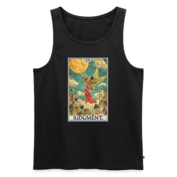 Tarot Cards Tarot Card 20 Judgment Court - Men's Premium Organic Tank Top - black - Front - Michal (187cm)