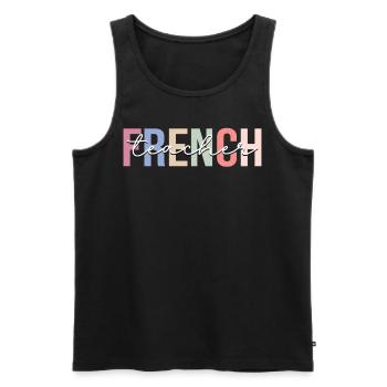 French Teacher Lessons - Men's Premium Organic Tank Top - black - Front - Michal (187cm)