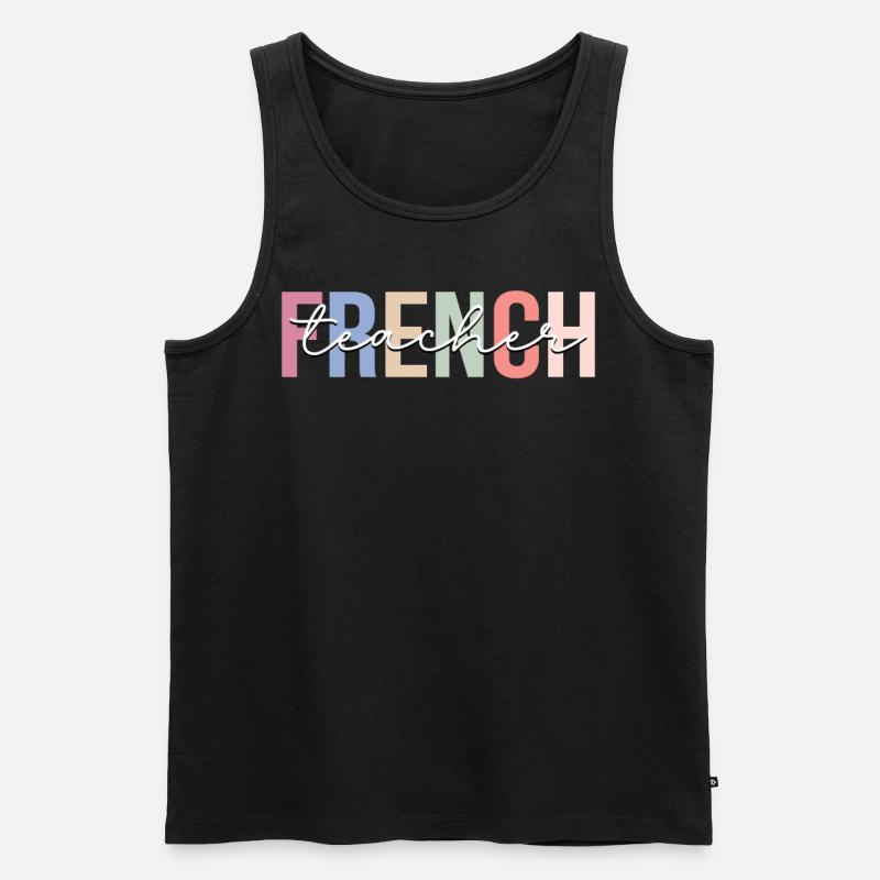 Cours de professeur de français - Débardeur bio Premium Homme - noir