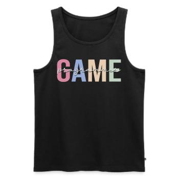 Spieleprogrammierer Spieleentwickler - Männer Premium Bio Tank Top - Schwarz - Vorne - AI Model Male 178 light (178cm)
