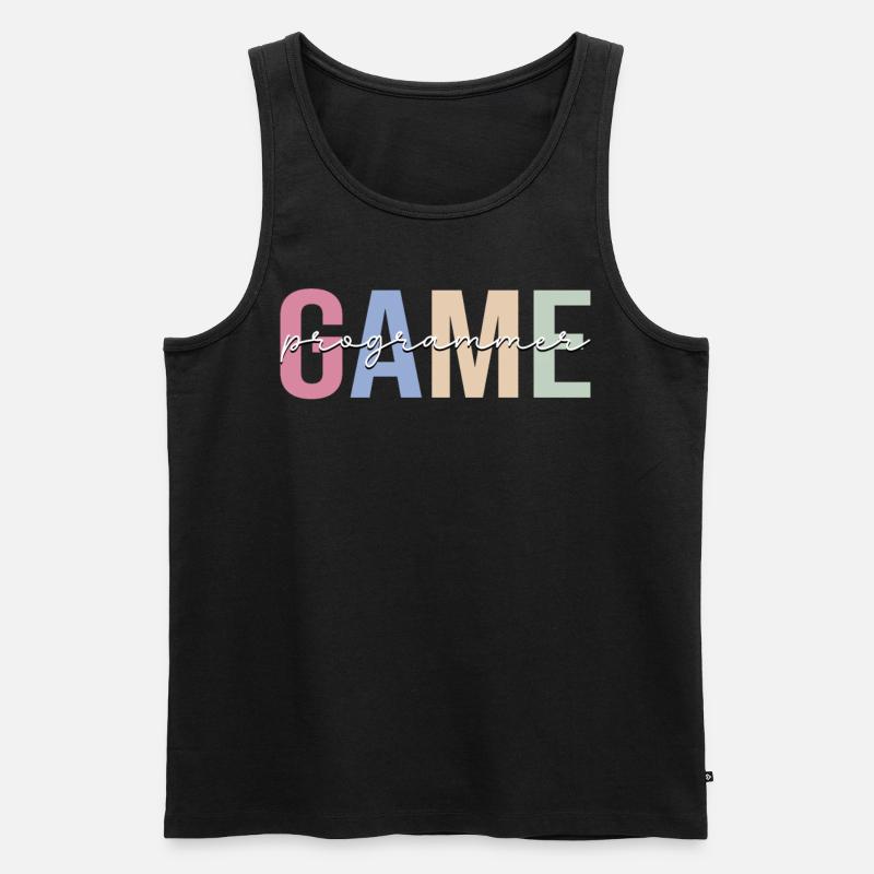 Spieleprogrammierer Spieleentwickler - Männer Premium Bio Tank Top - Schwarz
