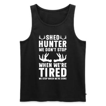 Antler Hunting Antler Hunter Hunting Hunting Trophy - Men's Premium Organic Tank Top - black - Front - AI Model Male 178 light (178cm)