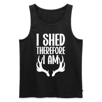 Antler Hunting Antler Hunter Hunting Hunting Trophy - Men's Premium Organic Tank Top - black - Front - AI Model Male 178 light (178cm)