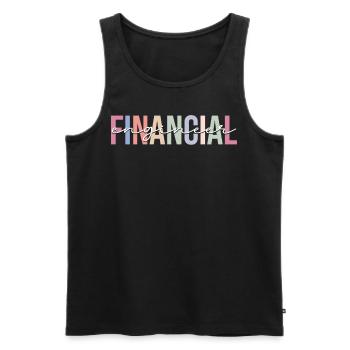 Financial Engineer Accountant Engineering - Men's Premium Organic Tank Top - black - Front - Michal (187cm)