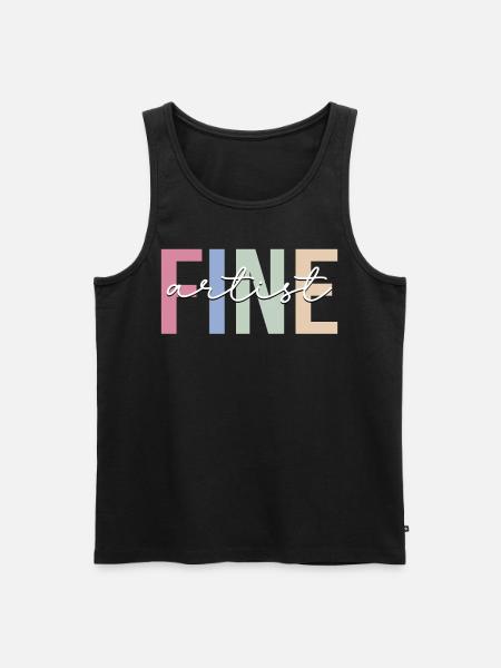 Fine Artist Painter - Men's Premium Organic Tank Top - black