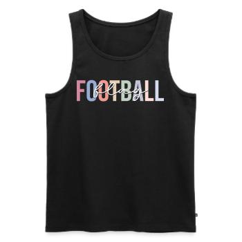 Flag Football Coach Team Trainer - Men's Premium Organic Tank Top - black - Front - Michal (187cm)