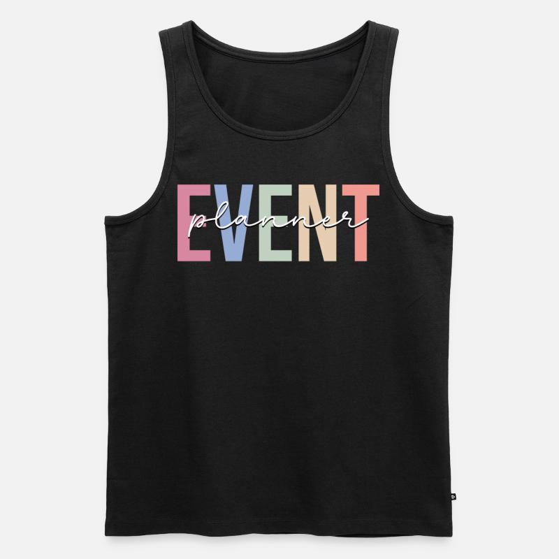 Event-Planer Event-Planung Event-Personal - Männer Premium Bio Tank Top - Schwarz