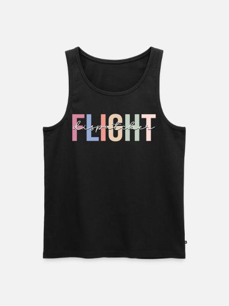 Flight Dispatcher Aviation - Men's Premium Organic Tank Top - black