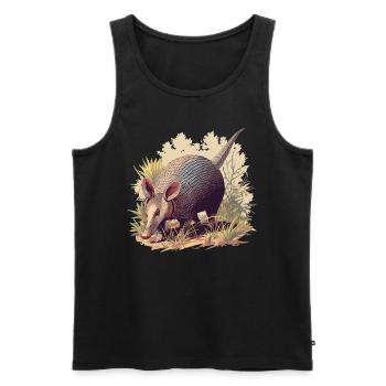 Armadillo Gürteltiere Gürteltier - Männer Premium Bio Tank Top - Schwarz - Vorne - AI Model Male 178 light (178cm)