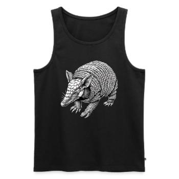 Armadillo Gürteltiere Gürteltier - Männer Premium Bio Tank Top - Schwarz - Vorne - AI Model Male 178 light (178cm)