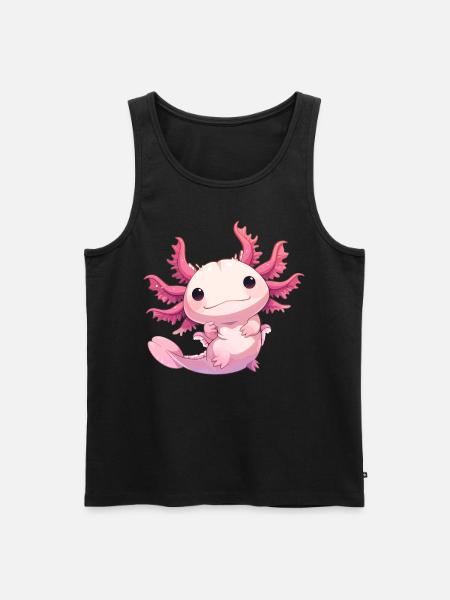 Axolotl - Men's Premium Organic Tank Top - black