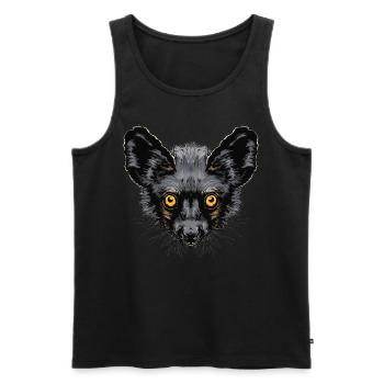 Aye-Aye Finger Animals Finger Animal - Débardeur bio Premium Homme - noir - Devant - AI Model Male 178 light (178cm)