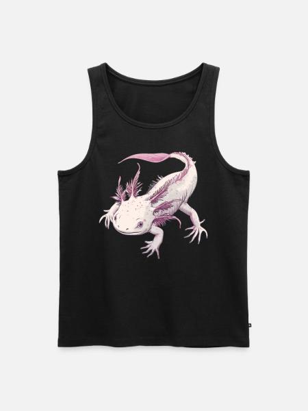 Axolotl - Men's Premium Organic Tank Top - black