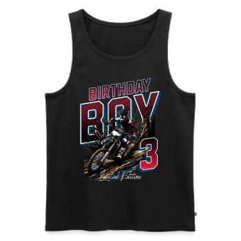 Motocross 3rd Birthday - Men's Premium Organic Tank Top - black - Front - Michal (187cm)