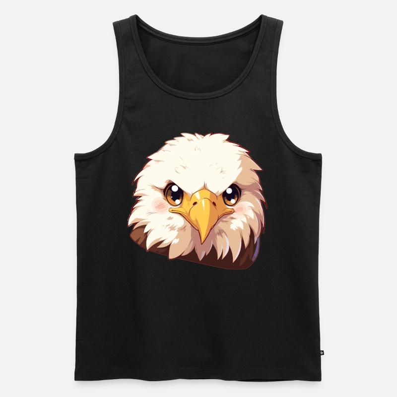 Bald Eagle Weißkopfseeadler - Männer Premium Bio Tank Top - Schwarz