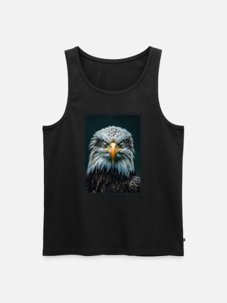 Bald Eagle Weißkopfseeadler - Men's Premium Organic Tank Top - black