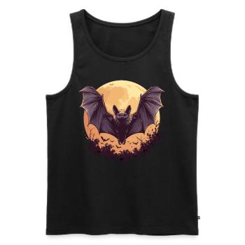 Chauve-souris Chauve-souris - Débardeur bio Premium Homme - noir - Devant - AI Model Male 178 light (178cm)