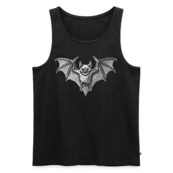 Chauve-souris Chauve-souris - Débardeur bio Premium Homme - noir - Devant - AI Model Male 178 light (178cm)