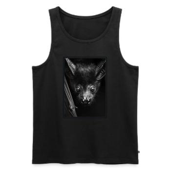 Chauve-souris Chauve-souris - Débardeur bio Premium Homme - noir - Devant - AI Model Male 178 light (178cm)