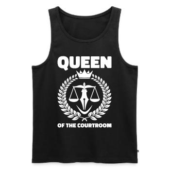 Lawyer Lawyer Court Public Prosecutor - Men's Premium Organic Tank Top - black - Front - AI Model Male 178 light (178cm)