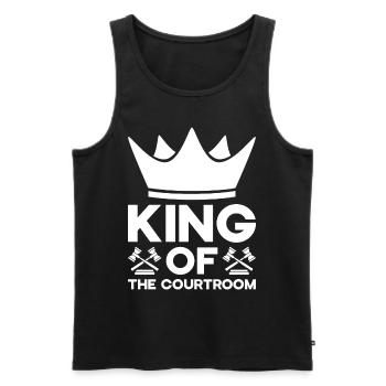 Anwalt Rechtsanwalt Gericht Staatsanwalt - Männer Premium Bio Tank Top - Schwarz - Vorne - Michal (187cm)