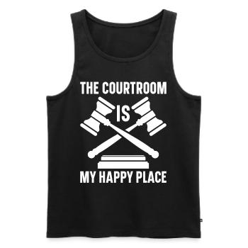 Anwalt Rechtsanwalt Gericht Staatsanwalt - Männer Premium Bio Tank Top - Schwarz - Vorne - Michal (187cm)