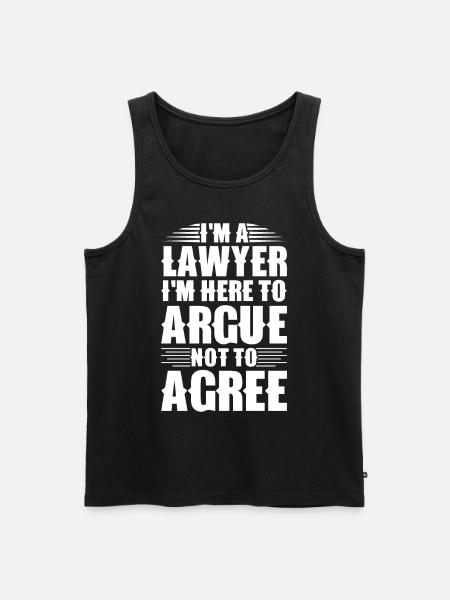 Lawyer Lawyer Court Public Prosecutor - Men's Premium Organic Tank Top - black