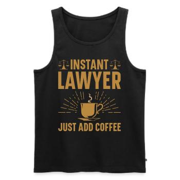 Lawyer Lawyer Court Public Prosecutor - Men's Premium Organic Tank Top - black - Front - AI Model Male 178 light (178cm)