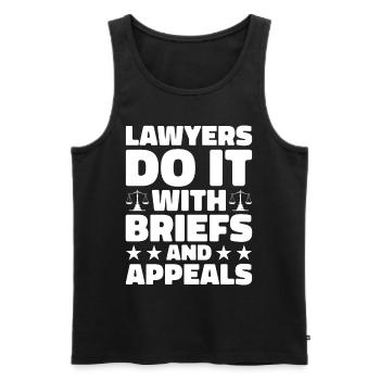 Lawyer Lawyer Court Public Prosecutor - Men's Premium Organic Tank Top - black - Front - AI Model Male 178 light (178cm)