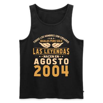 The Legends August 2004 - Men's Premium Organic Tank Top - black - Front - Michal (187cm)