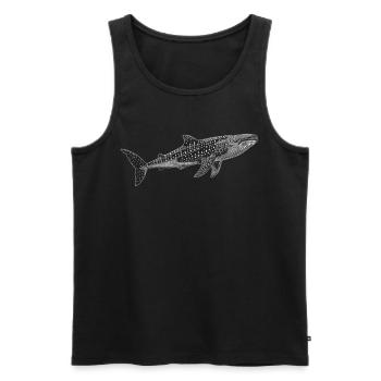 Whale Shark Walhaie Walhai - Männer Premium Bio Tank Top - Schwarz - Vorne - AI Model Male 178 light (178cm)