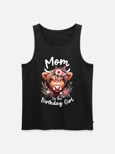 Maman de la fille d’anniversaire - Débardeur bio Premium Homme - noir