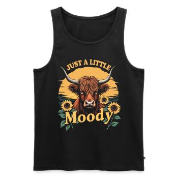 Schottisches Hochlandrind Highland Cow Hochlandkuh - Männer Premium Bio Tank Top - Schwarz - Vorne - AI Model Male 178 light (178cm)