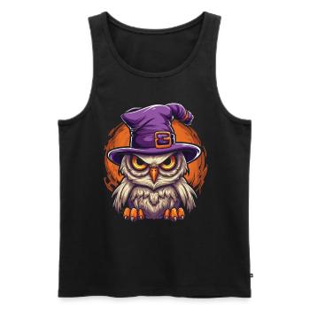 Halloween Hexen Kostüm Hexe Hexenbesen - Männer Premium Bio Tank Top - Schwarz - Vorne - Michal (187cm)