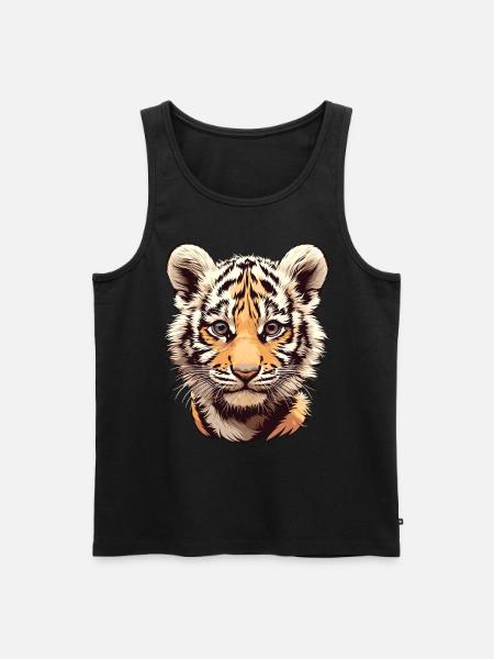 Bengal Tiger King Tiger - Men's Premium Organic Tank Top - black