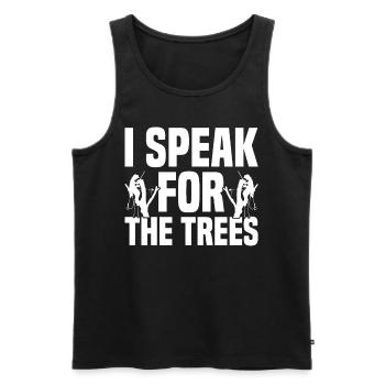 Arborist Baumpfleger Baumkletterer Baumklettern - Männer Premium Bio Tank Top - Schwarz - Vorne - AI Model Male 178 light (178cm)