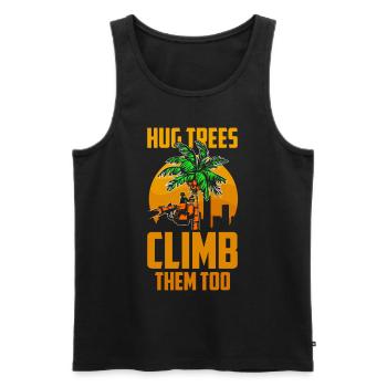 Arborist Baumpfleger Baumkletterer Baumklettern - Männer Premium Bio Tank Top - Schwarz - Vorne - Michal (187cm)