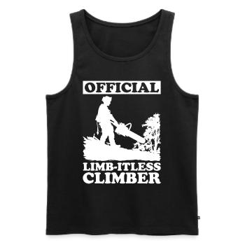 Arborist Baumpfleger Baumkletterer Baumklettern - Männer Premium Bio Tank Top - Schwarz - Vorne - Michal (187cm)