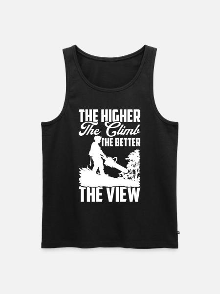 Arborist Baumpfleger Baumkletterer Baumklettern - Männer Premium Bio Tank Top - Schwarz