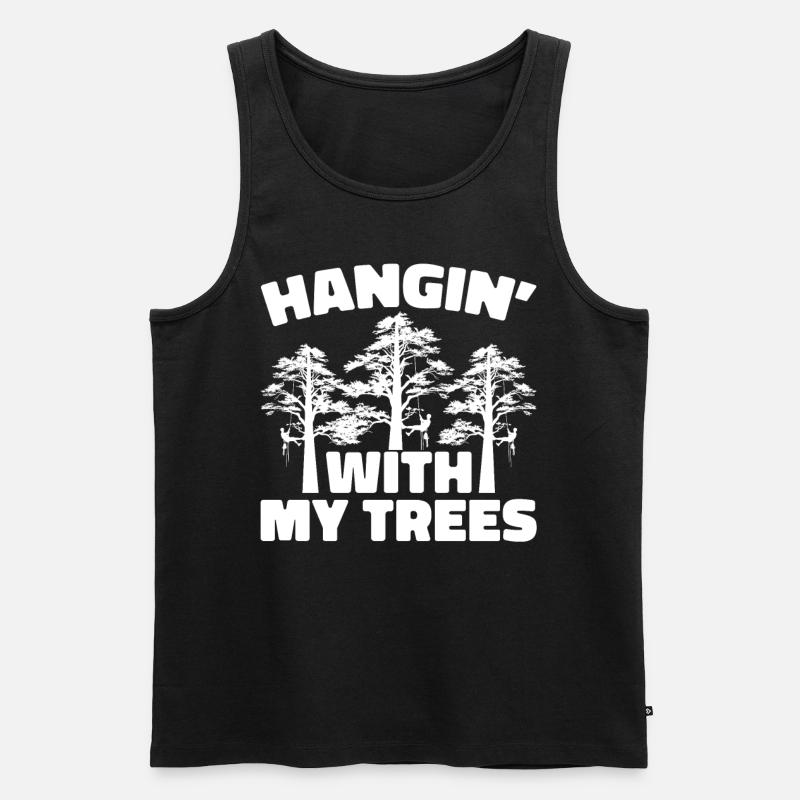 Arborist Baumpfleger Baumkletterer Baumklettern - Männer Premium Bio Tank Top - Schwarz