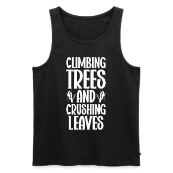 Arborist Baumpfleger Baumkletterer Baumklettern - Männer Premium Bio Tank Top - Schwarz - Vorne - Michal (187cm)