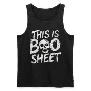 Halloween Squelette Effrayant Effrayant Horreur Fête - Débardeur bio Premium Homme - noir - Devant - Michal (187cm)