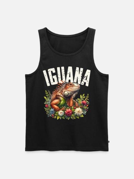 Iguana - Men's Premium Organic Tank Top - black