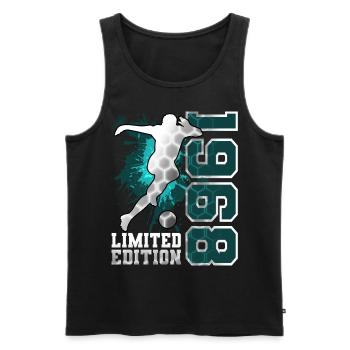 1968 Year of birth Birthday Football - Men's Premium Organic Tank Top - black - Front - Michal (187cm)