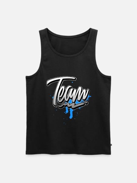 Team - Men's Premium Organic Tank Top - black