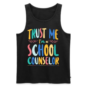 Conseiller scolaire Croyez-moi, je suis un - Débardeur bio Premium Homme - noir - Devant - Michal (187cm)