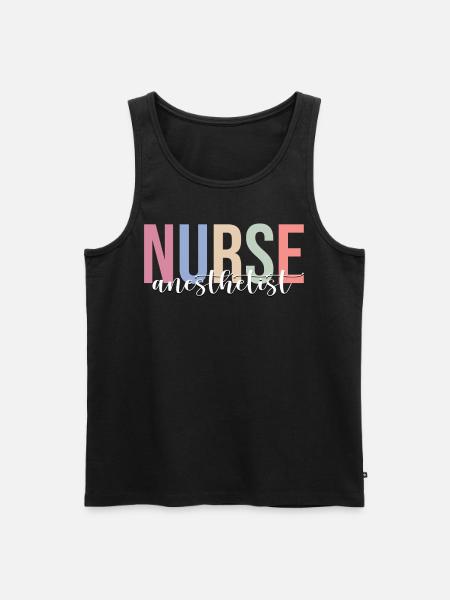 Nurse/Anesthesiologist CRNA Anesthesia - Men's Premium Organic Tank Top - black