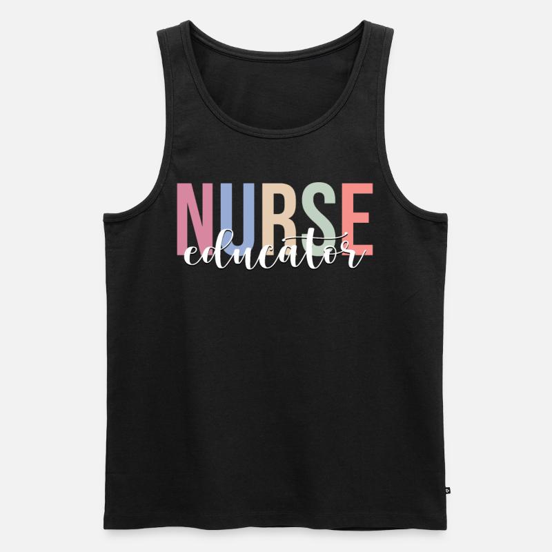 Nursing Instructor Training Nursing - Men's Premium Organic Tank Top - black