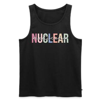 Nuclear Medicine Nuclear Technologist - Men's Premium Organic Tank Top - black - Front - AI Model Male 178 light (178cm)