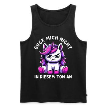 Ne me regarde pas sur ce ton - Débardeur bio Premium Homme - noir - Devant - Michal (187cm)